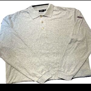 AKWA Men’s Long Sleeve Shirt Gray Made In USA Cotton XL